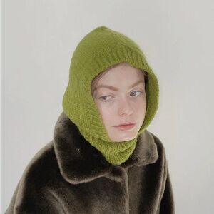 Green Knit Hood Balaclava